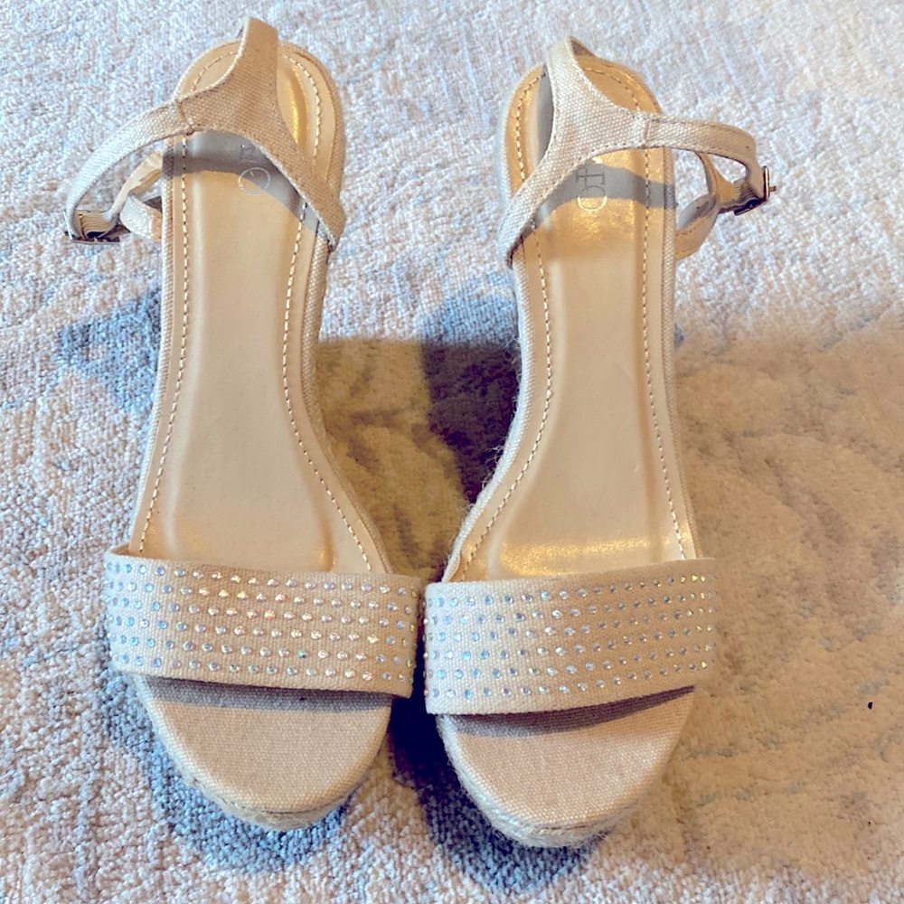 Studded Beige Heels